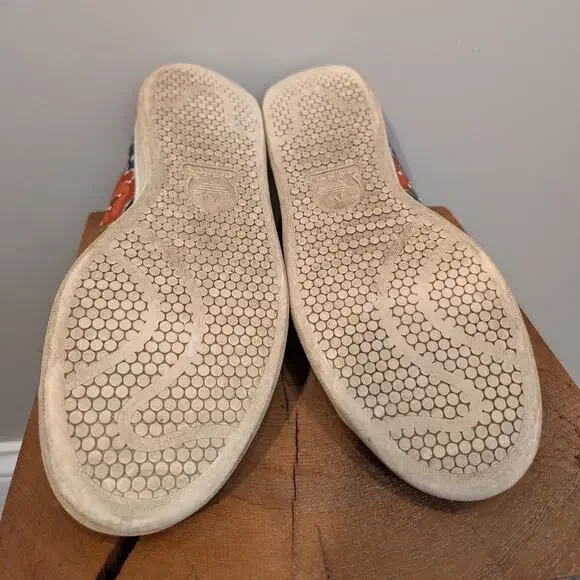 ADIDAS STAN SMITH Originals Sneakers Floral Blue Red Orange Rare - Size 9.5 - Picture 6 of 7